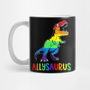 Lgbt Dinosaur Rainbow Flag Ally Lgbt Pride Mug